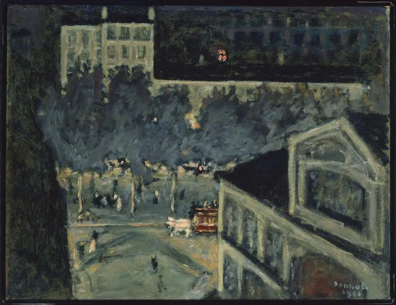 Boulevard de Paris la nuit - Pierre Bonnard