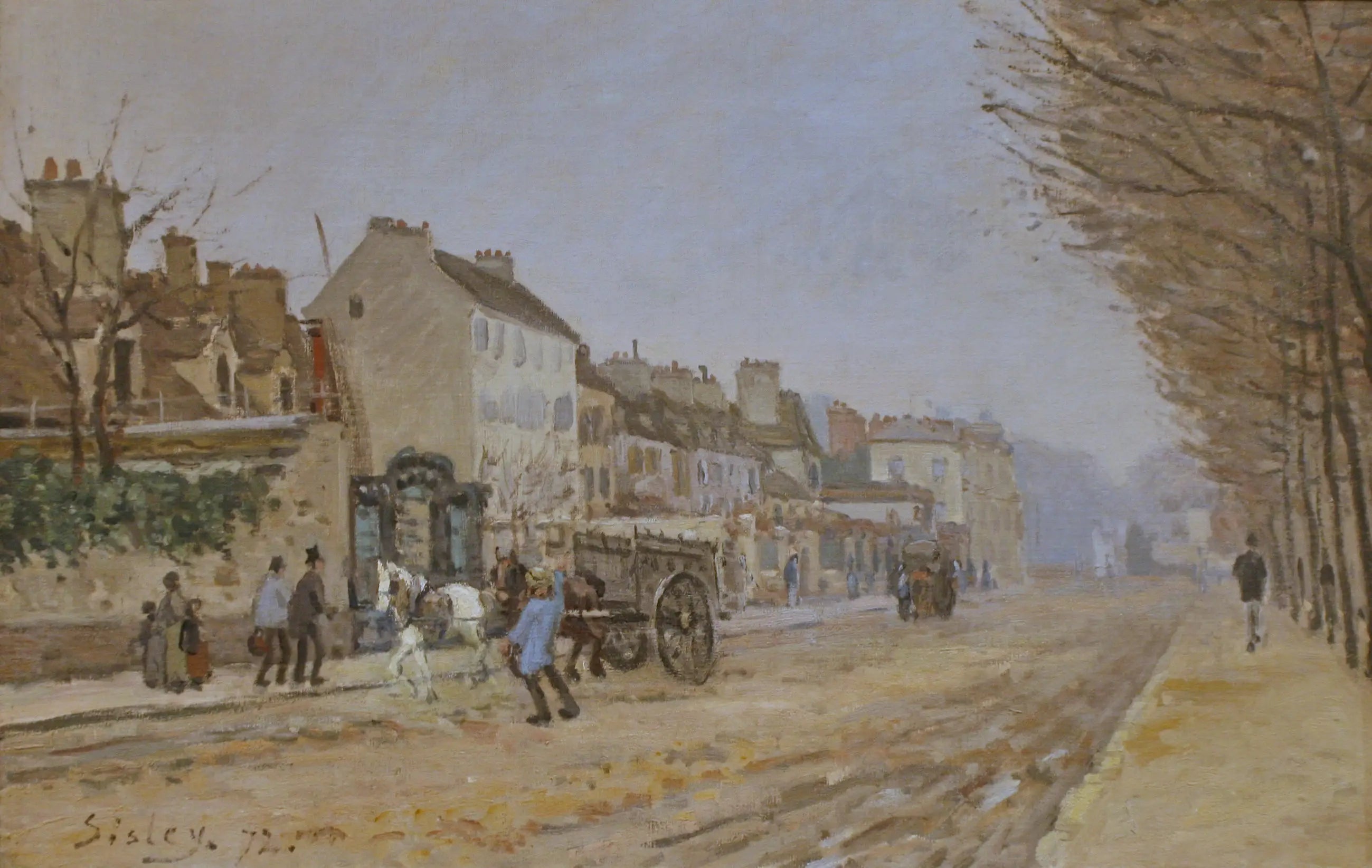 Boulevard Héloïse, Argenteuil - Alfred Sisley image 1 tableau peint à l’huile sur toile