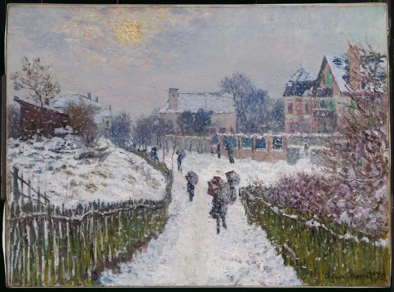 Boulevard Saint-Denis, Argenteuil, en hiver - Claude Monet