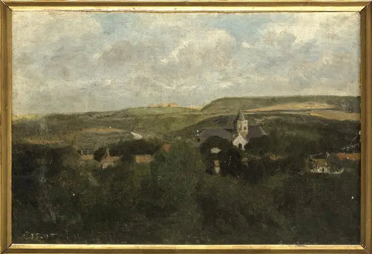 Boulogne-sur-Mer un coin de la ville - Jean-Baptiste Camille Corot - Alpha Reproduction