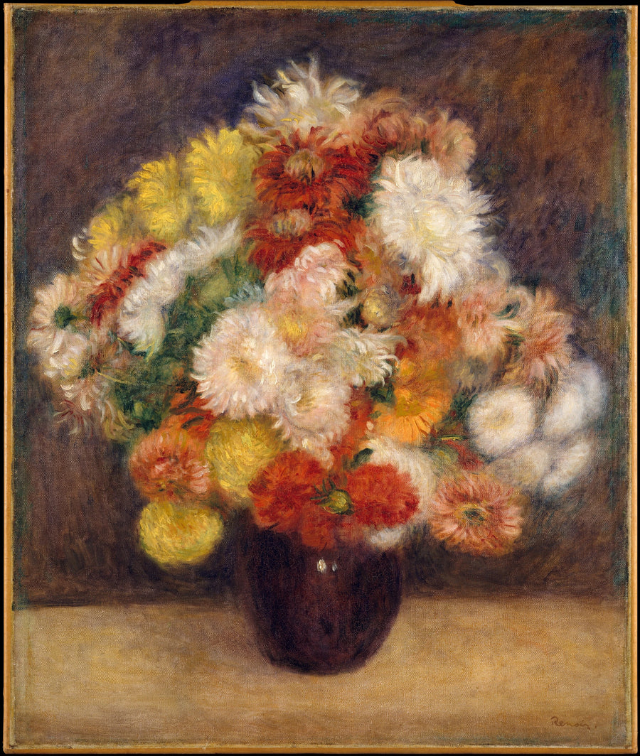 Bouquet de chrysanthèmes, 1881 – Pierre-Auguste Renoir