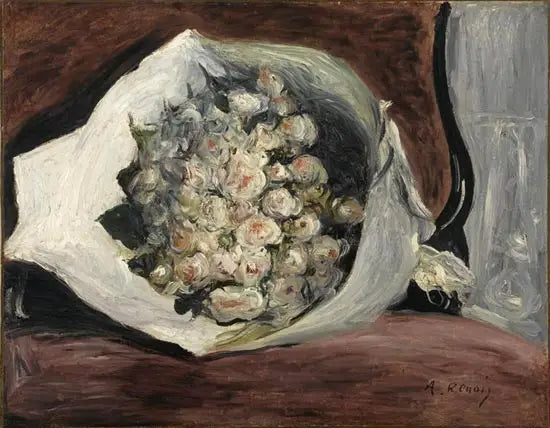 Bouquet dans une loge - Pierre-Auguste Renoir