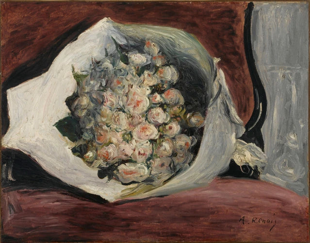 Bouquet dans une loge, vers 1880 – Pierre-Auguste Renoir