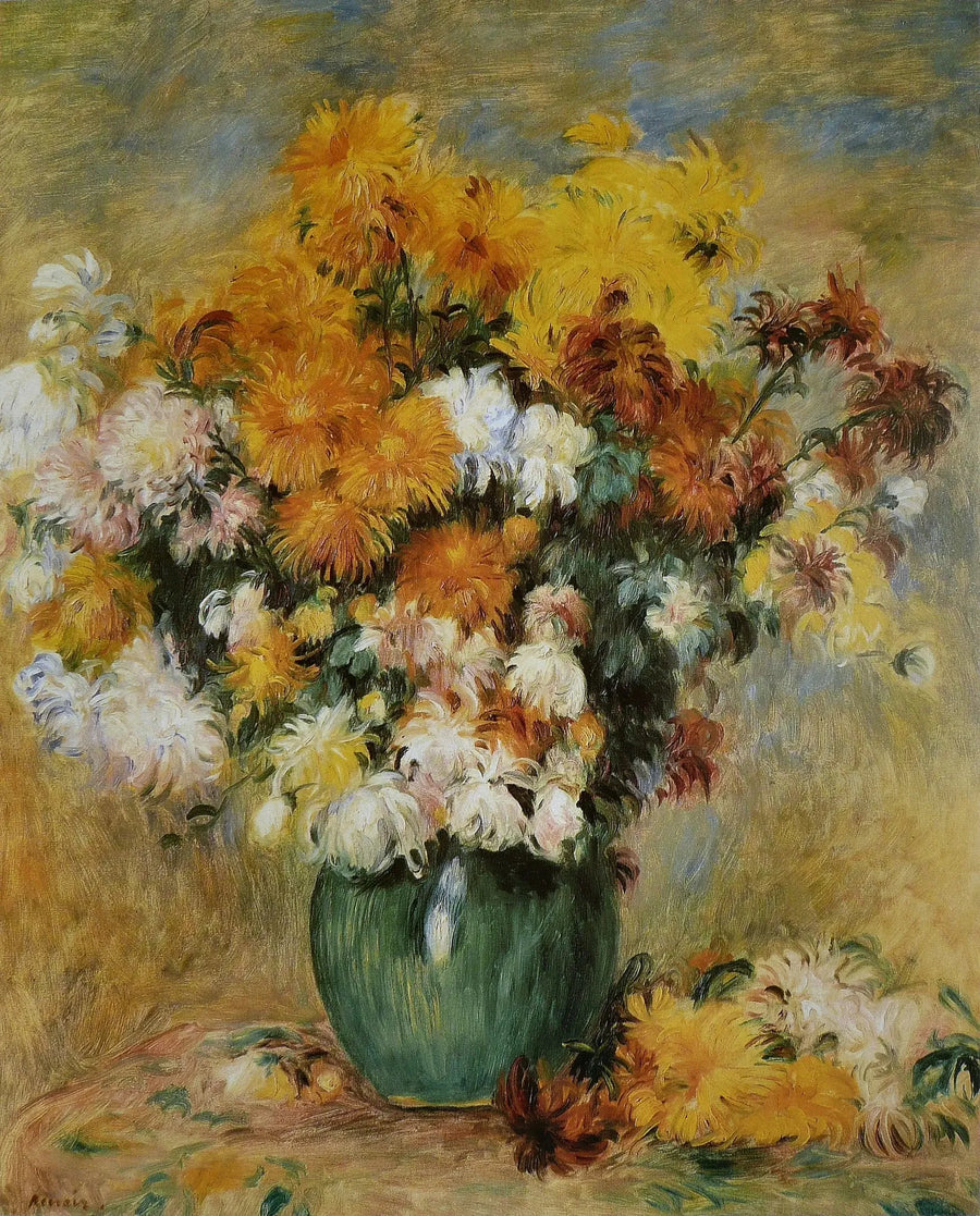 Bouquet de Chrysanthèmes - Pierre-Auguste Renoir
