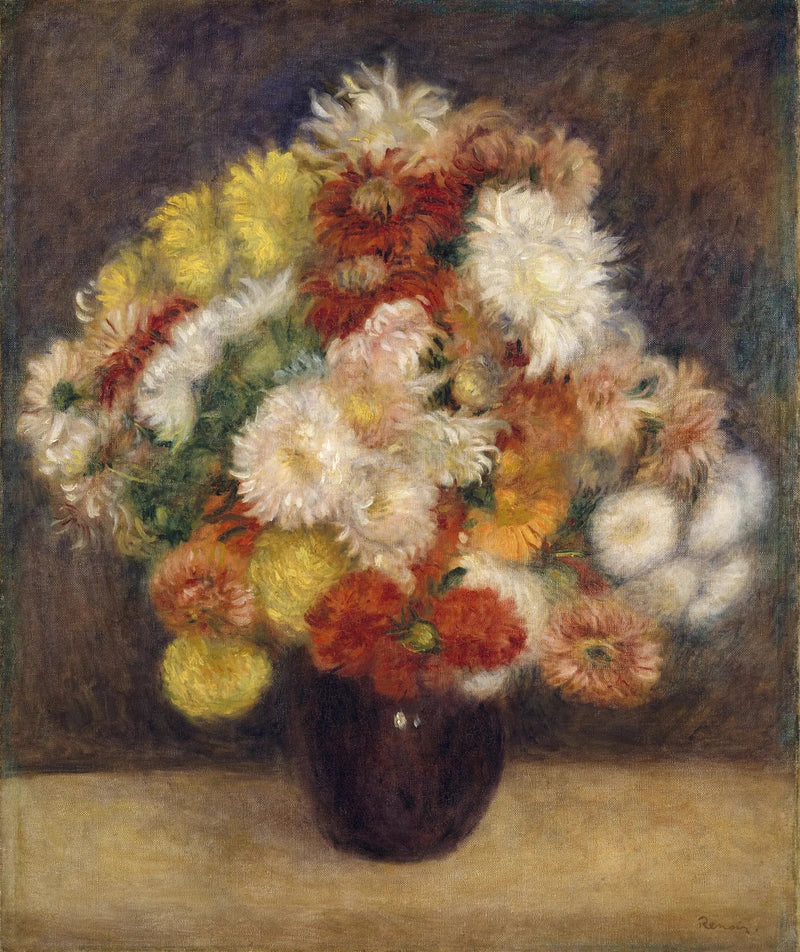 Bouquet de chrysanthèmes - Pierre-Auguste Renoir