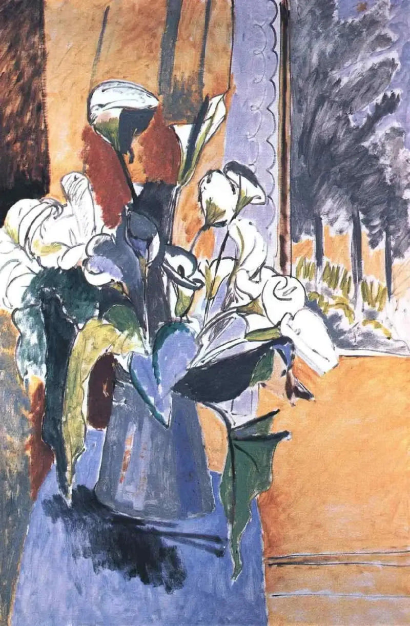 Bouquet de fleurs sur une véranda - Henri Matisse