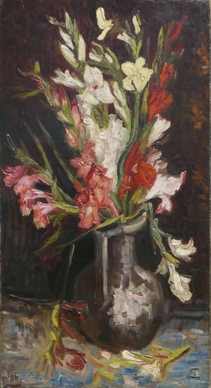 Bouquet de glaïeuls de diverses couleurs - Vincent van Gogh