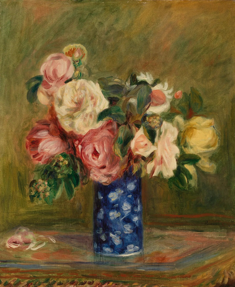 Bouquet de roses (Le Bouquet de roses) - Pierre-Auguste Renoir