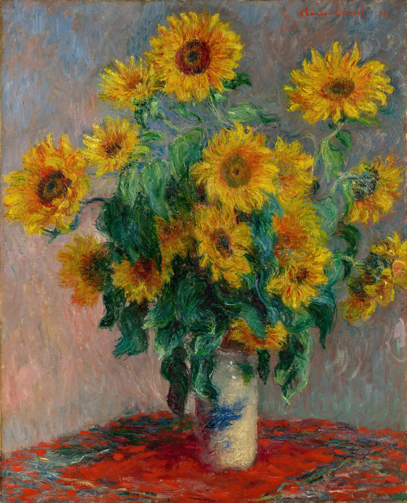 Bouquet de tournesols - Claude Monet