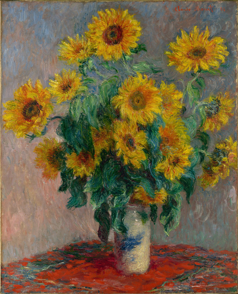 Bouquet de tournesols W628 – Claude Monet
