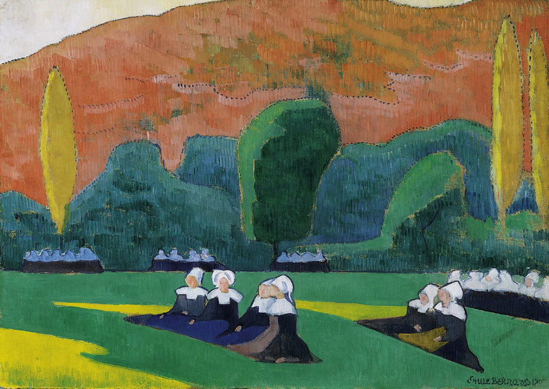 Bretonnes au pardon - Émile Bernard