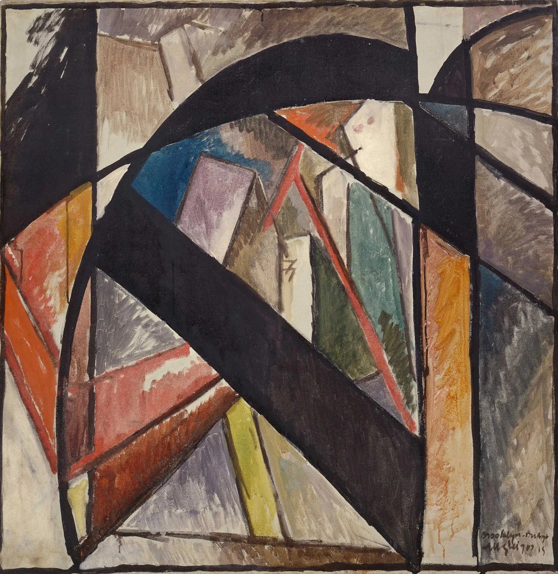 Brooklyn Bridge - Albert Gleizes image 1 copie peinte à la main à l’huile