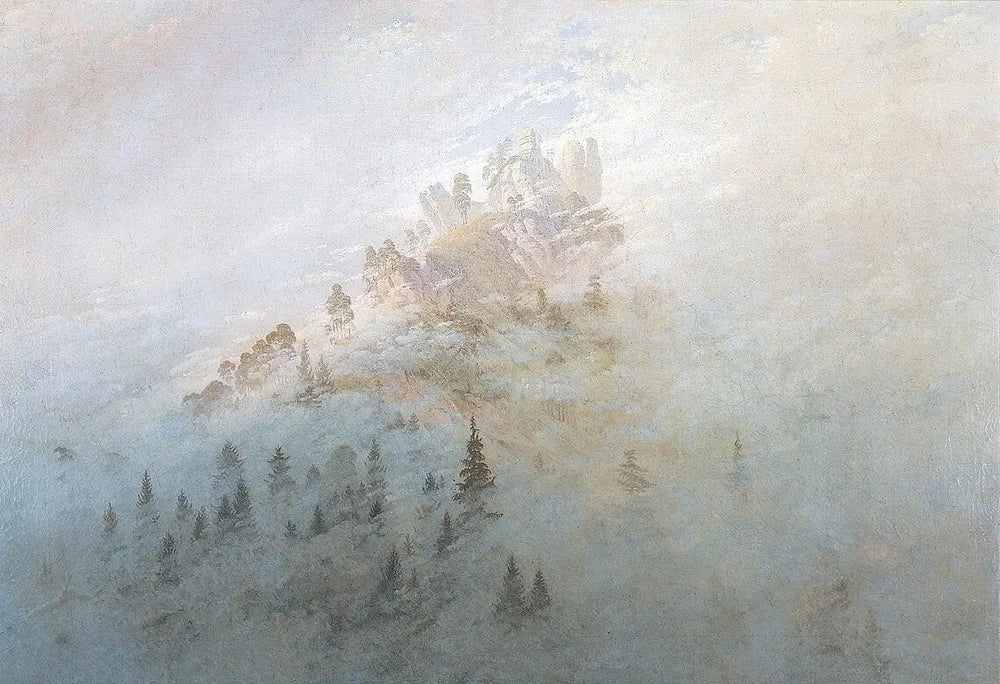 Brume matinale dans les montagnes - Caspar David Friedrich image 1 copie de tableau peinte à la main