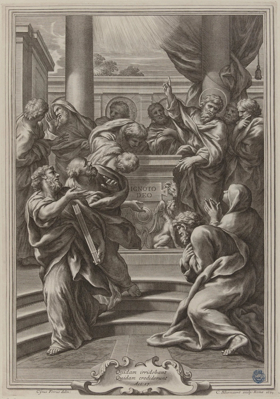 Saint Paul prêchant à Athènes - Raphaël Sanzio