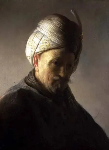 Buste d'homme portant un turban - Rembrandt
