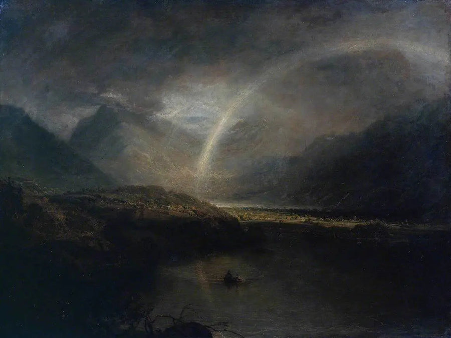 Buttermere Lake, with Part of Cromackwater, Cumberland, a Shower - J. M. W. Turner