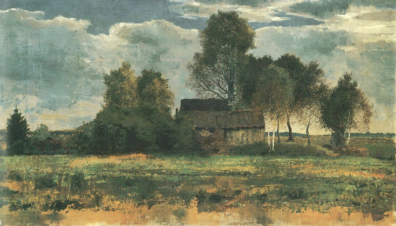 Cabanes de landes dans la mousse de Dachau - Franz Marc