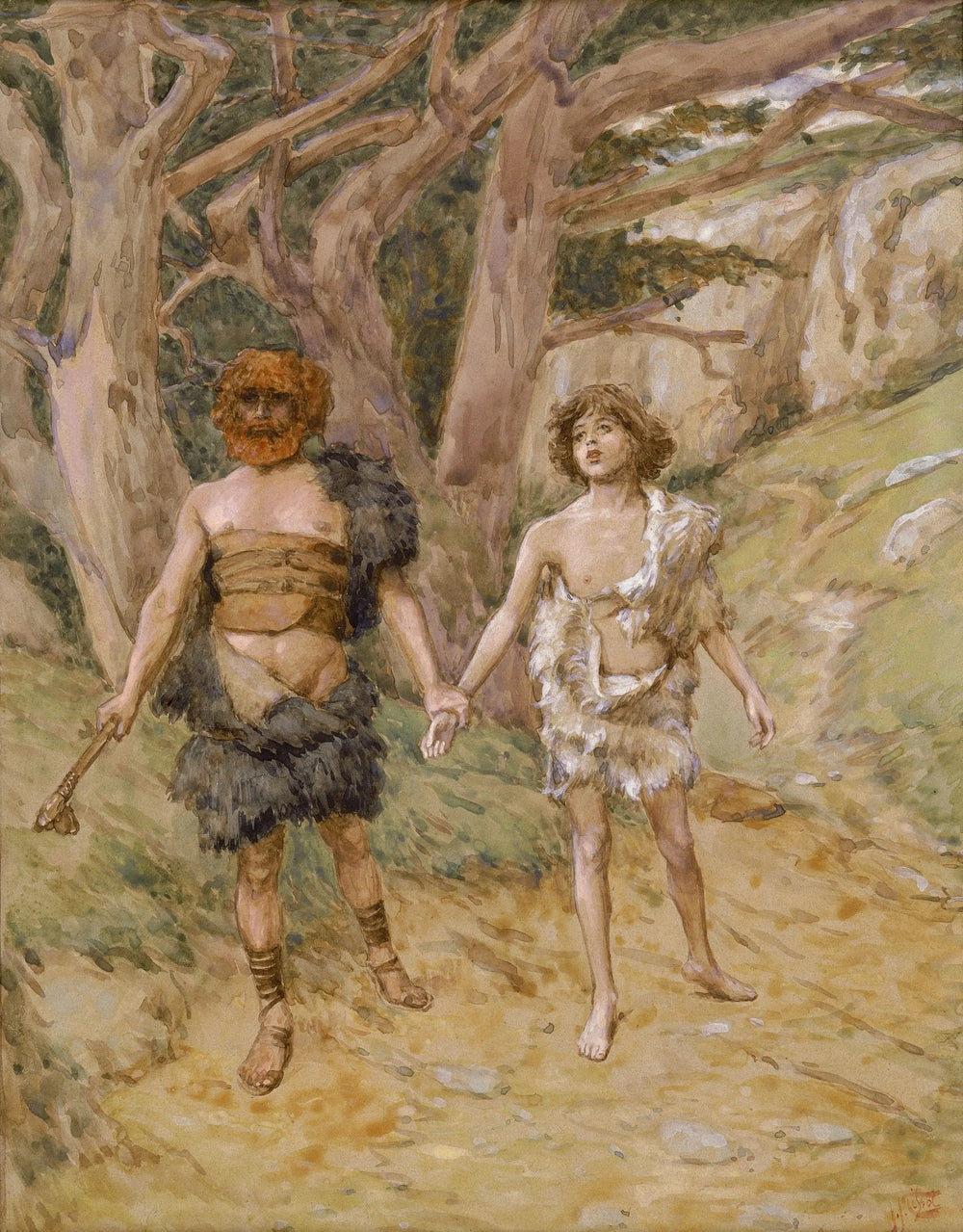 Caïn conduit Abel à la mort - James Tissot - Alpha Reproduction