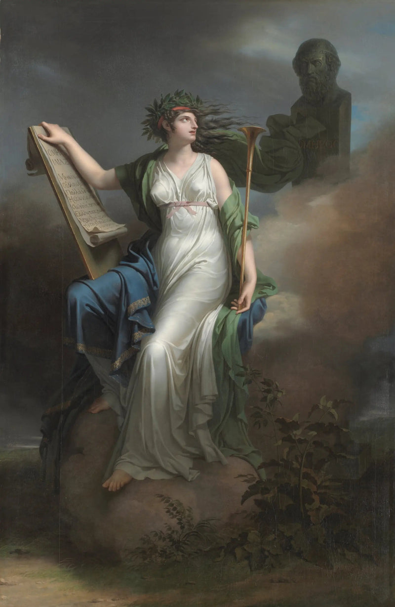 Calliope, muse qui préside au poème épique - Charles Meynier