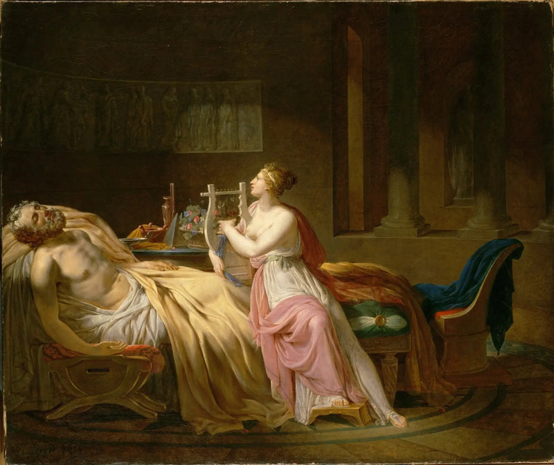 Calliope pleurant Homère - Jacques-Louis David