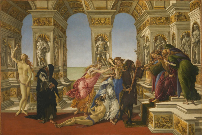 La Calomnie d’Apelle, vers 1495 – Sandro Botticelli