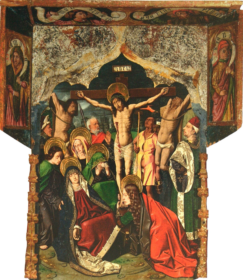 Calvaire du retable de Sainte Engratia - Bartolomé Bermejo