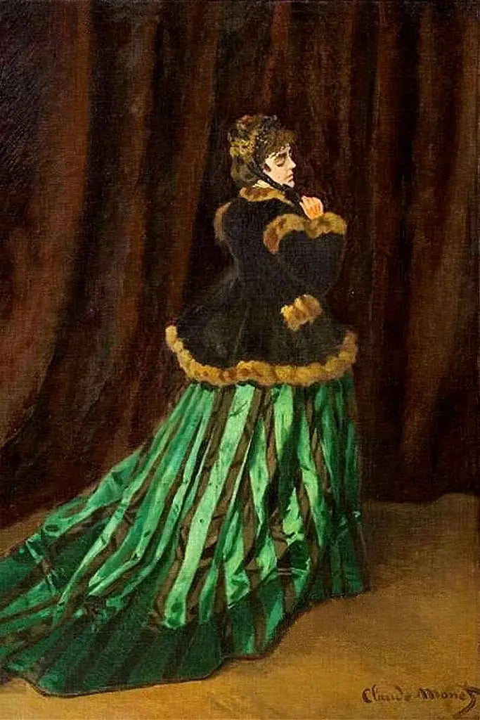 Camille en robe verte - Claude Monet
