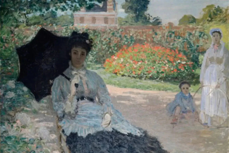 Camille au jardin avec Jean et sa bonne W280 – Claude Monet