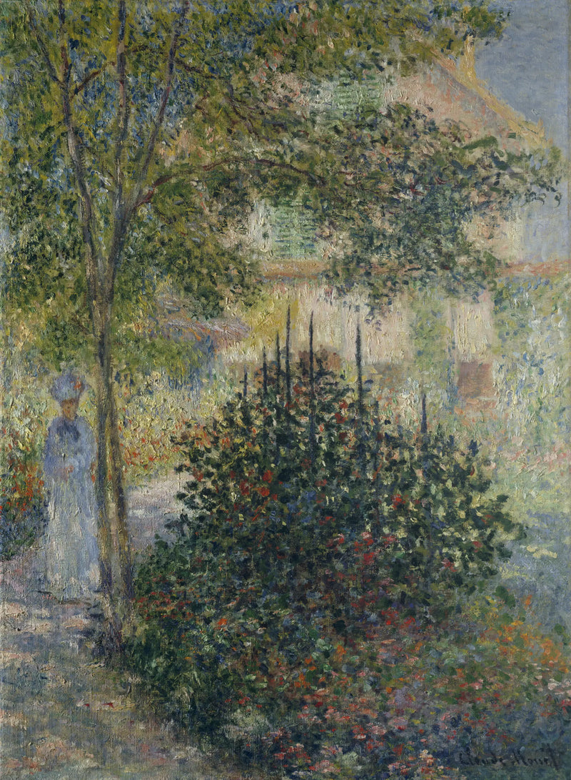 Camille Monet (1847-1879) dans le jardin d'Argentieu - Claude Monet