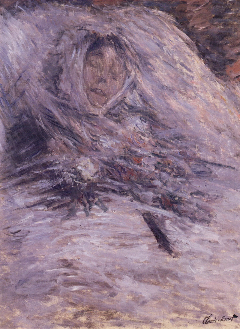 Camille sur son lit de mort - Claude Monet