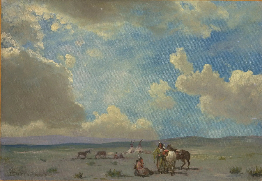 Campement indien - Albert Bierstadt