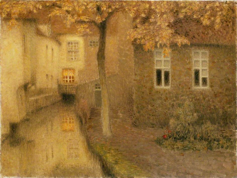 Canal à Bruges dans le crépuscule - Henri Le Sidaner