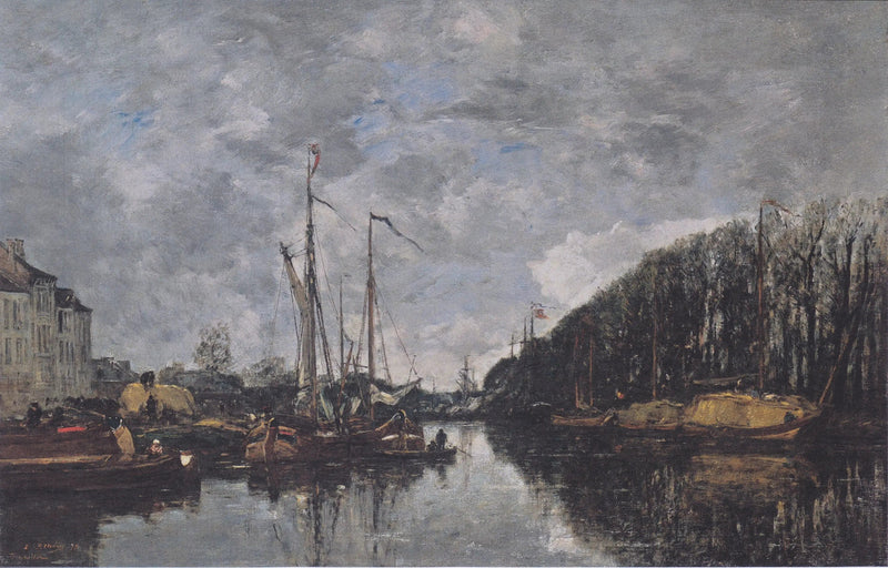 Canal de l'Allée-Verte, Bruxelles - Eugène Boudin