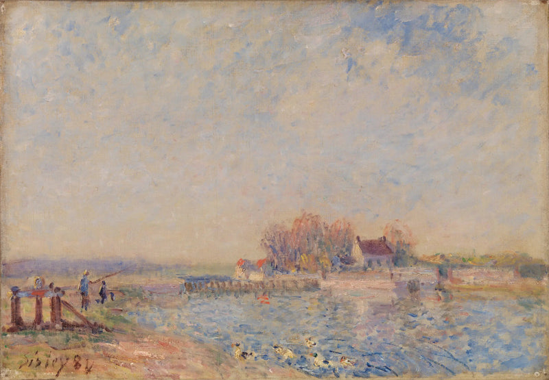 Canal de Saint Mammès – Loing (Saint Mammès – Canal du Loing) - Alfred Sisley