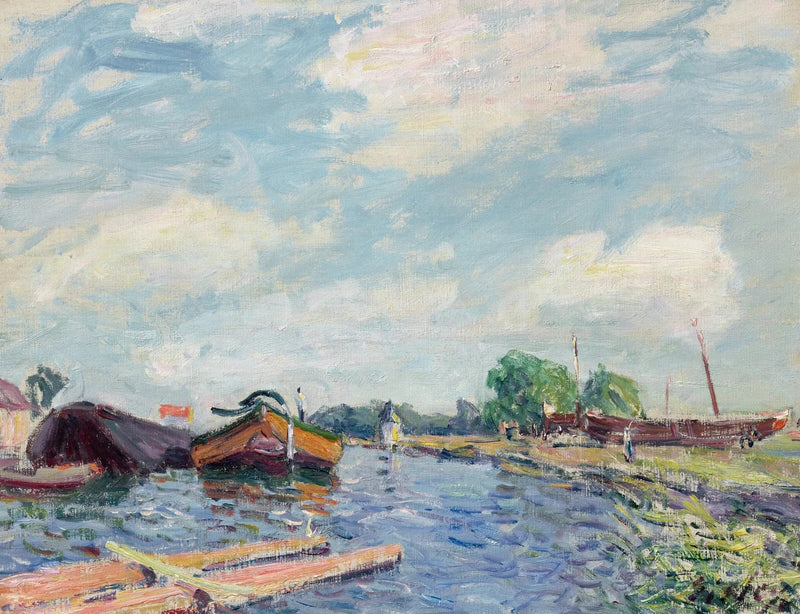 Canal du Loing à Saint-Mammès - Alfred Sisley