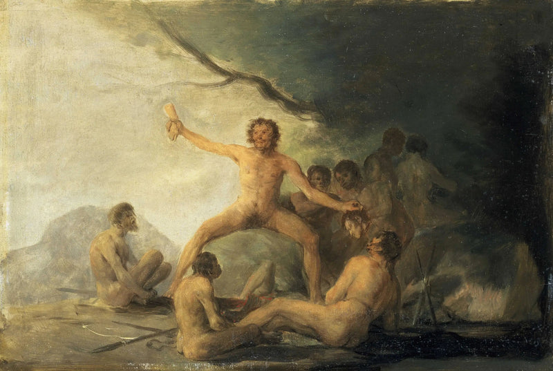 Cannibales contemplant des restes humains - Francisco de Goya