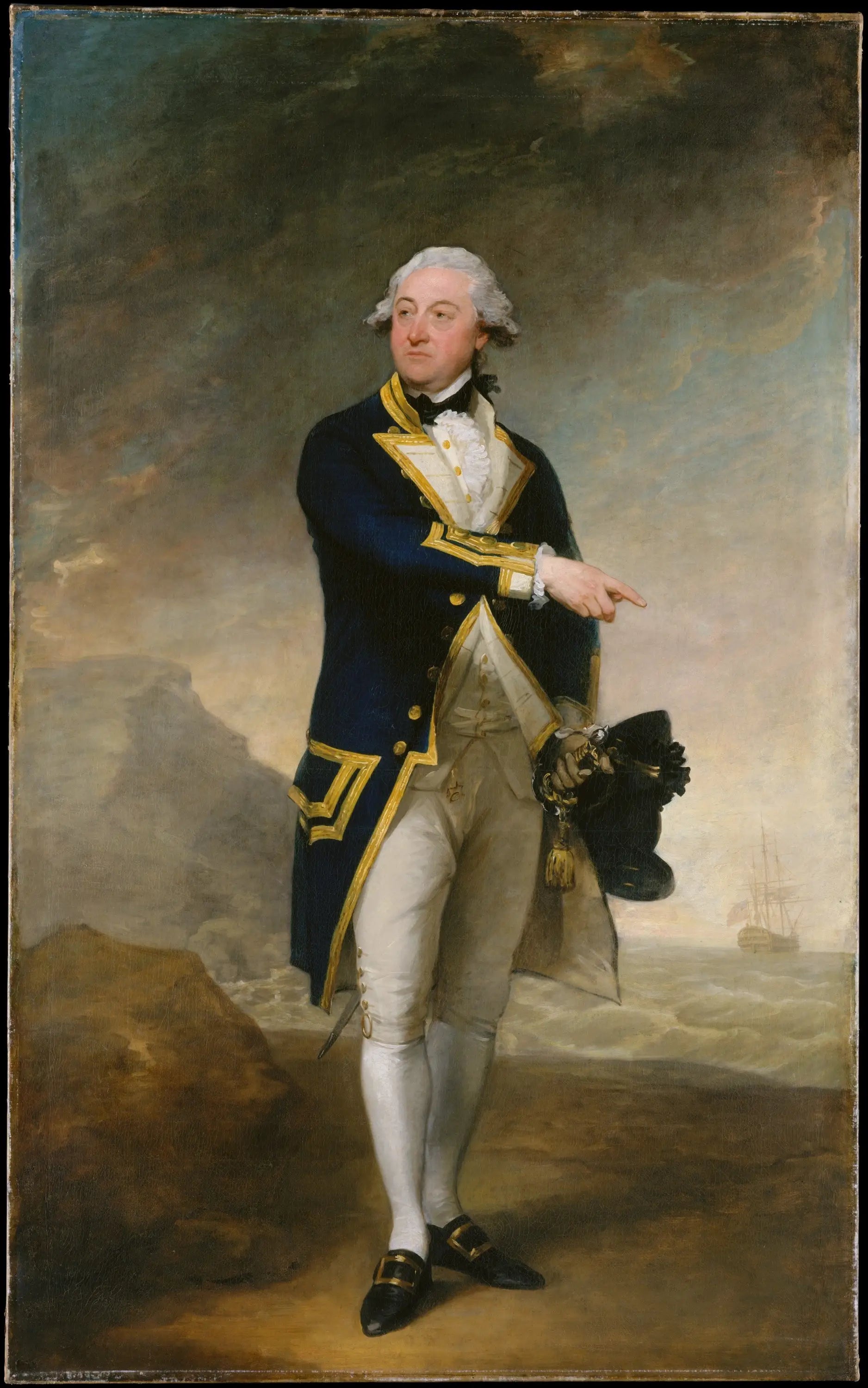 Capitaine John Gell - Gilbert Stuart image 1 tableau peint à l’huile sur toile