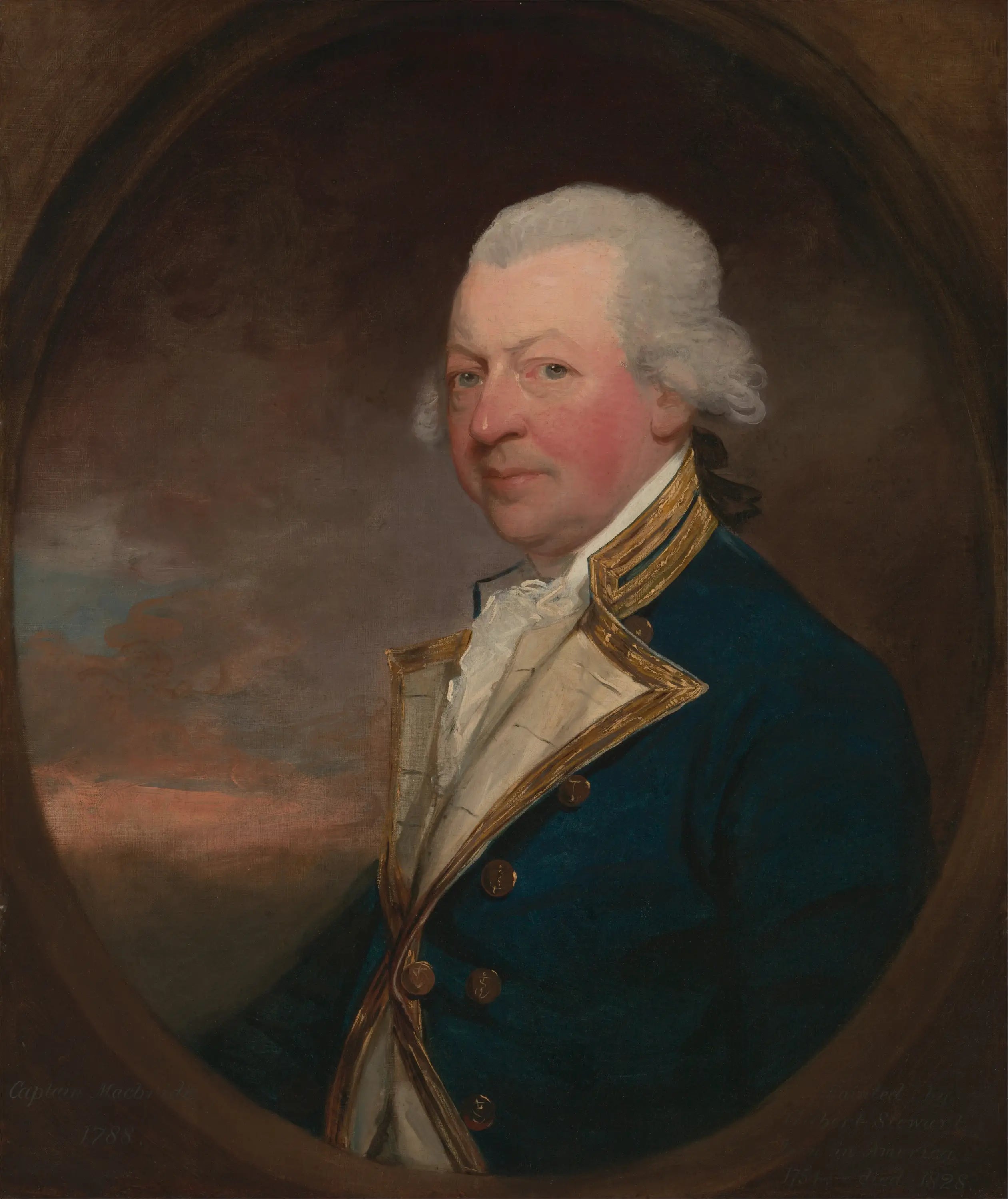 Capitaine John MacBride - Gilbert Stuart image 1 reproduction artisanale de tableau
