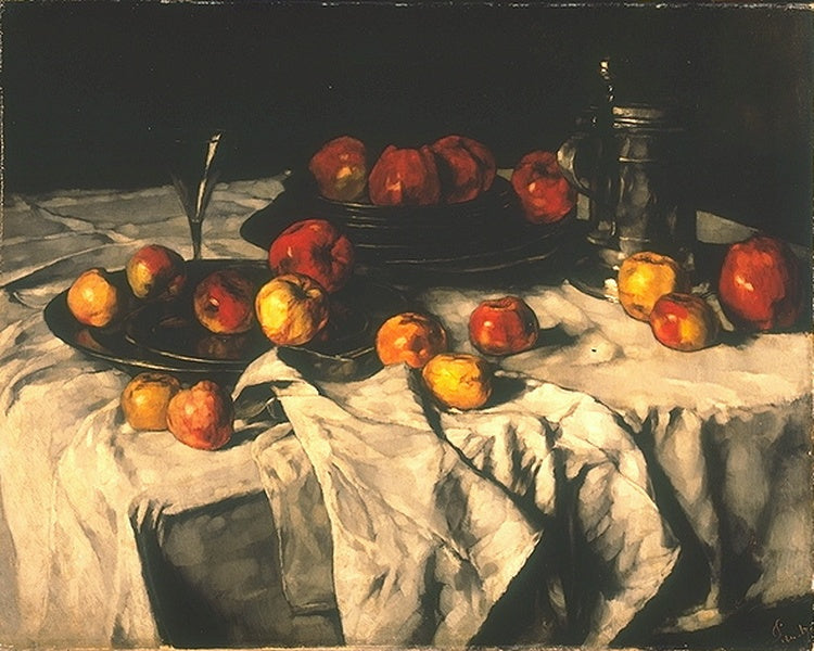 Nature morte aux pommes - Carl Schuch