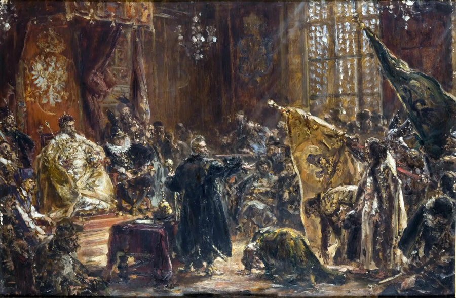 Carowie Szujscy na Sejmie Warszawskim - Jan Matejko
