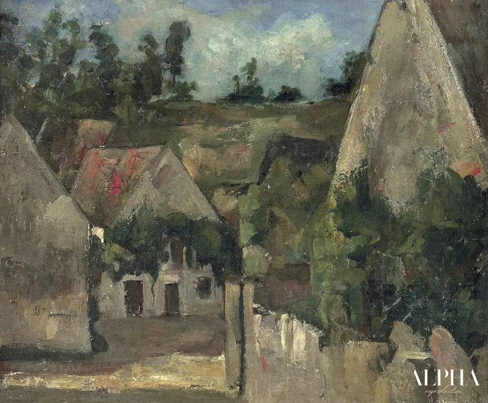 Carrefour de la rue Remy, Auvers - Paul Cézanne - Reproductions de tableaux et peintures haut de gamme