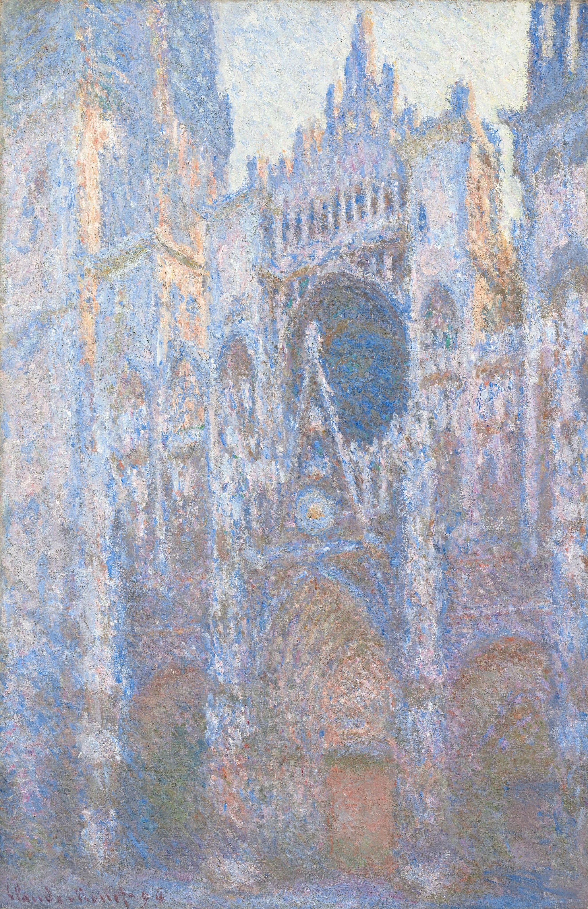 Cathédrale de Rouen, façade ouest de Claude Monet, 1894 – National Gallery of Art, 1963.10.49, Wildenstein 1351
