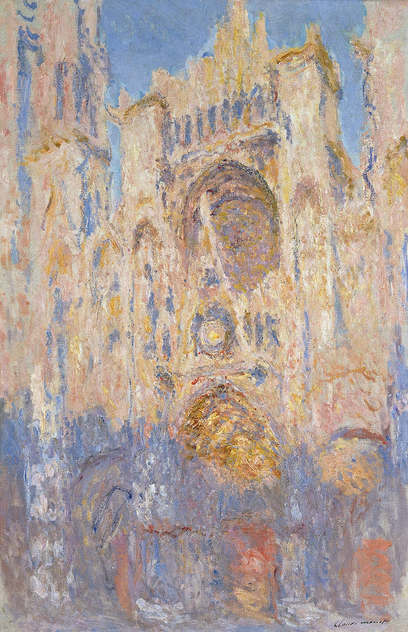 Cathédrale de Rouen, effet de soleil, fin de journée W1327 – Claude Monet