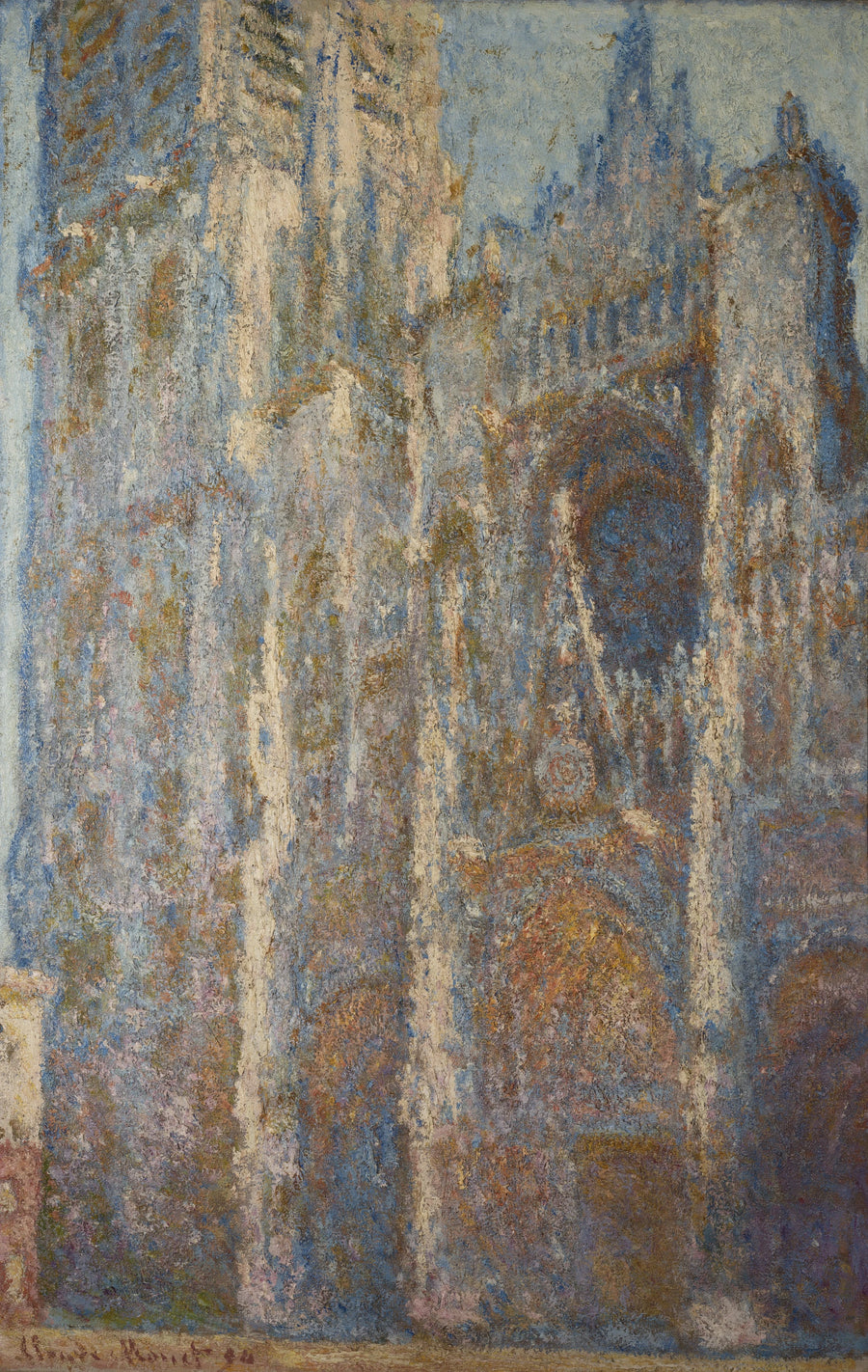 La Cathédrale de Rouen, le portail et la tour d’Albane, midi W1350 – Claude Monet
