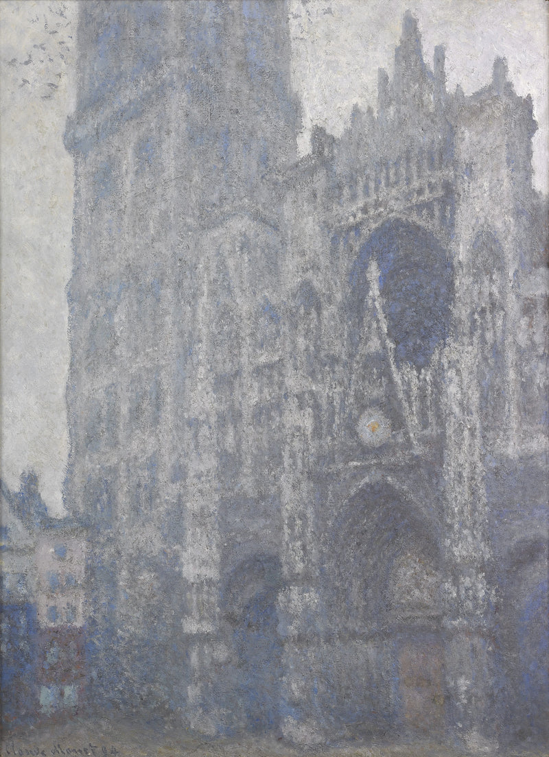 Cathédrale de Rouen, temps gris W1345 – Claude Monet