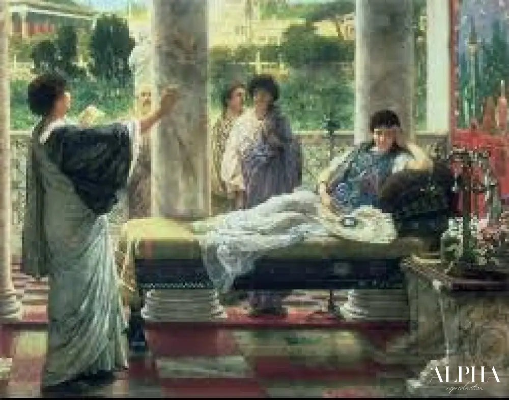 Catulle lisant ses poèmes chez Lesbia - Lawrence Alma-Tadema Reproductions de tableaux à la peinture à l’huile