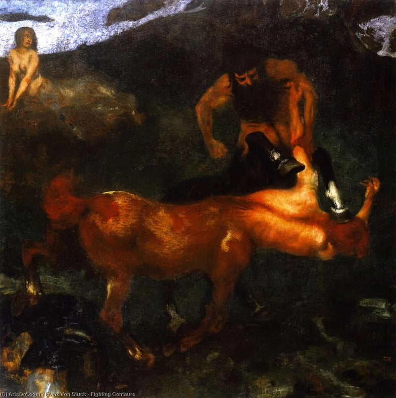 Centaure en Combat - Franz Von Stuck