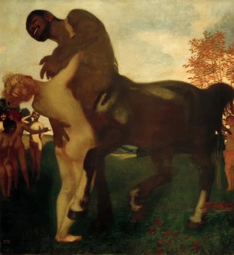 Centaure et Nymphe - Franz Von Stuck