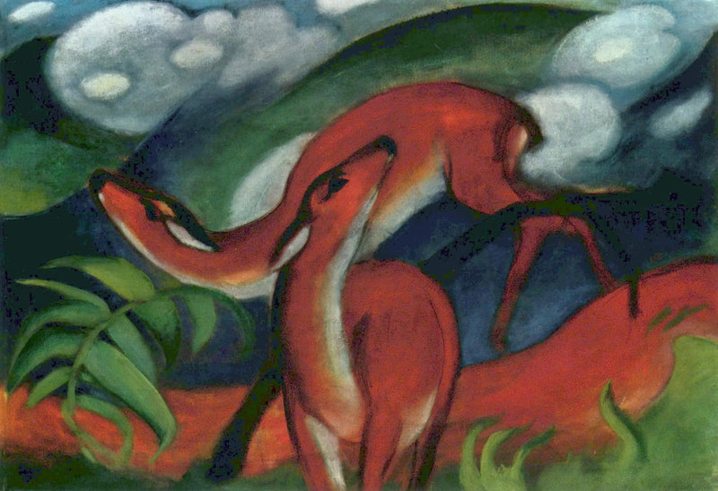 Cerf rouge II - Franz Marc