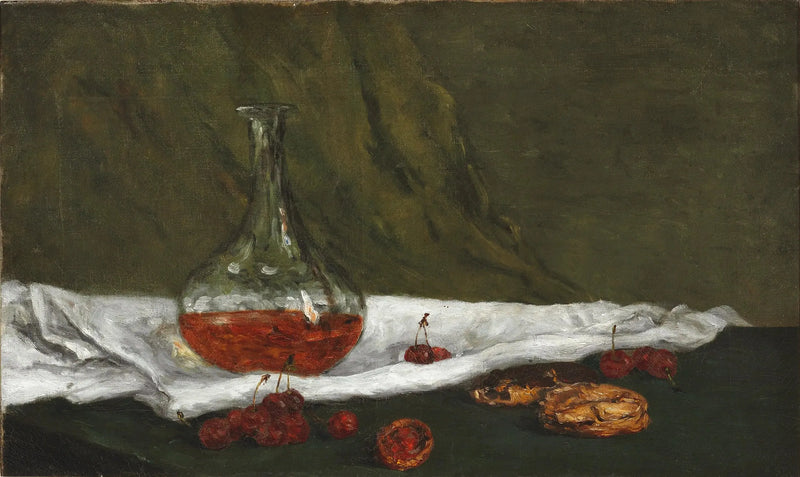Cerises et carafon - Paul Gauguin